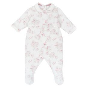 TUTINA IN MAGLIA BIANCA FANTASIA FIORI ROSA – Chicco
