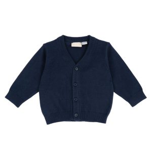 Cardigan a Punta in Maglia Blu – Chicco