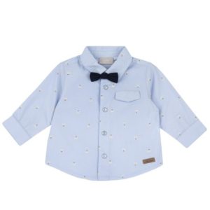 CAMICIA M/L CELESTE CON ORSETTI – CHICCO