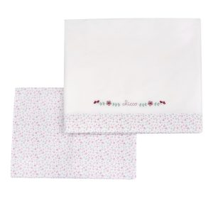 Set Lenzuola Carrozzina Fant. Floreale Rosa – Chicco
