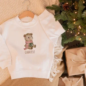 Felpa Bambino "Bianco Natale" Stampata