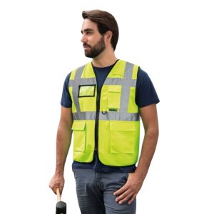 Gilet alta visibilità multifunzionale Korntex Berlin Giallo
