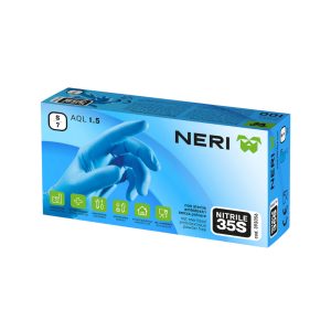 Guanti monouso in nitrile Neri 35S | 100 pz.