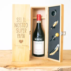 Scatola per Vino con Accessori personalizzato
