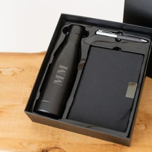 "SUMMIT" Set Regalo Notebook, Penna e Borraccia Termica Personalizzata