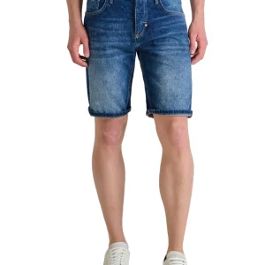 Shorts Jeans Uomo Argon Slim Fit Blu