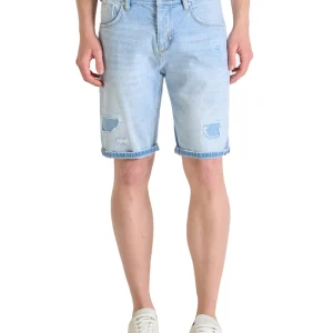 Shorts Jeans Uomo Argon Slim Fit Blu