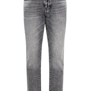 Jeans Slim Uomo Grigio