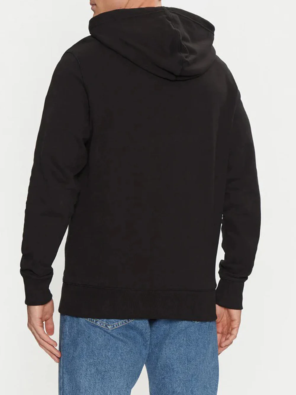 Felpa Cappuccio Uomo Nero - immagine 3