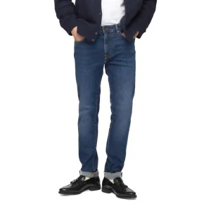 Jeans Slim Uomo Sax Zip Rev Blu