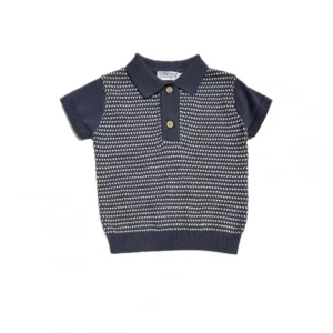 Polo Dirkje Neonato Filo con Bottoncini Legno