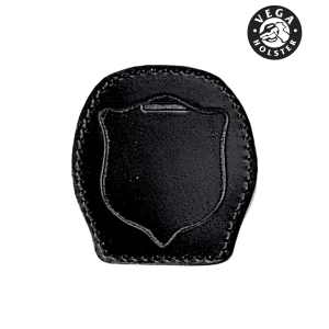 Portaplacca in pelle da cintura