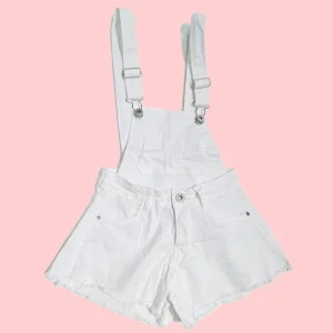 Salopette in Cotone a Farfalla con Pattina Rimovibile