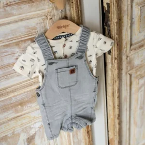Salopette Jeans Neonato Dirkje Morbido Cotone