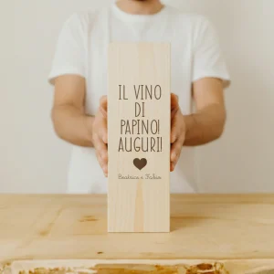 Scatola Vino in  legno personalizzata