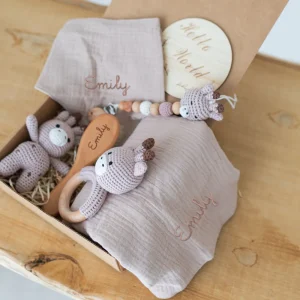 Set Regalo Nascita Giraffa - Personalizzato