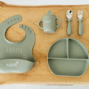 Set Pappa oliva con Bavaglino personalizzato