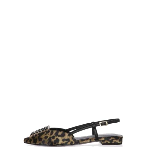 Slingback Tamaris con design leopardato